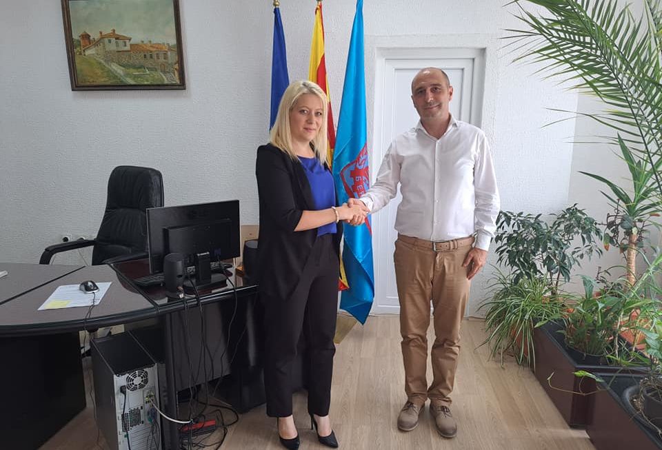 Градоначалникот Пекевски оствари средба со пратеничката во Парламентот на Република Словенија,  Сандра Газинковски