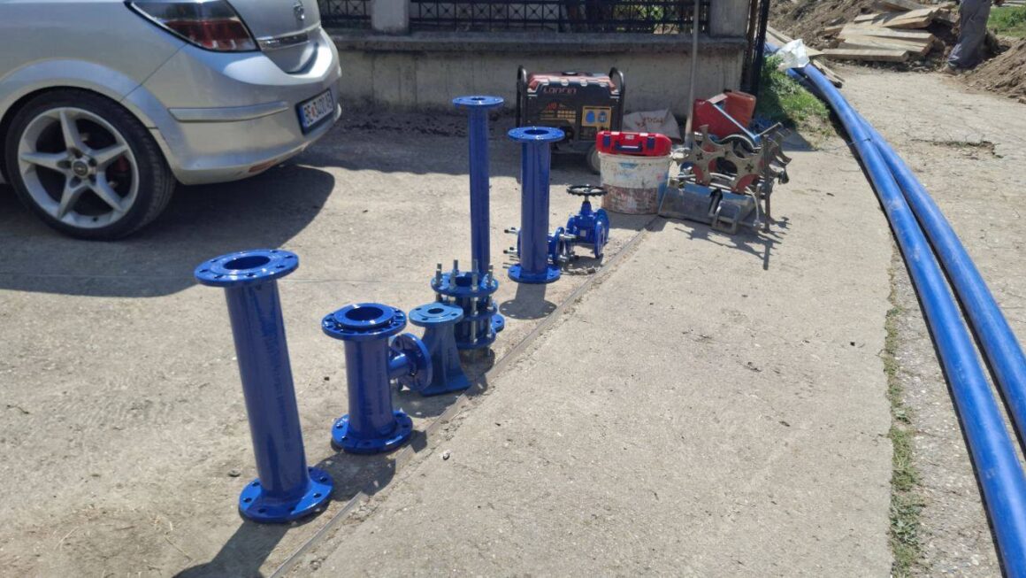 Нова инвестиција во с. Ратево, приклучок на резервоар за вода до водоснабдителен систем